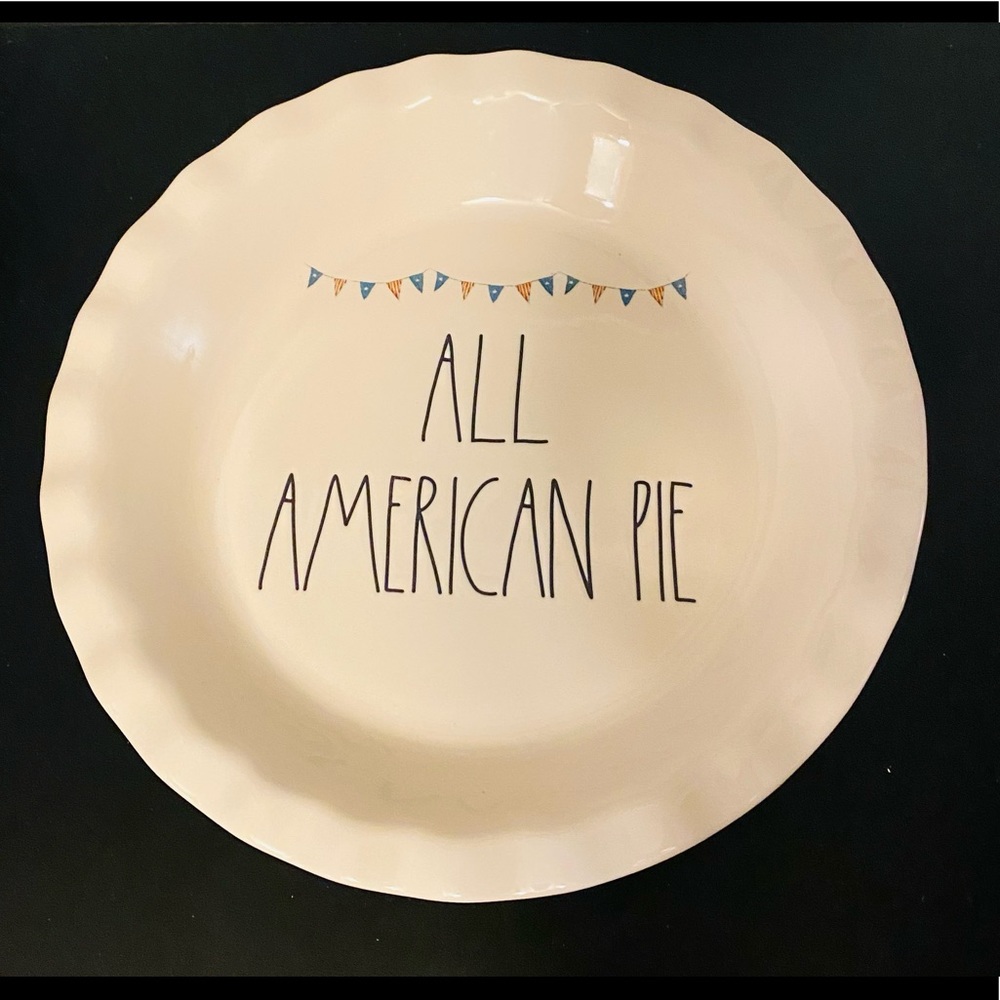 Rae Dunn All American Pie Plate New